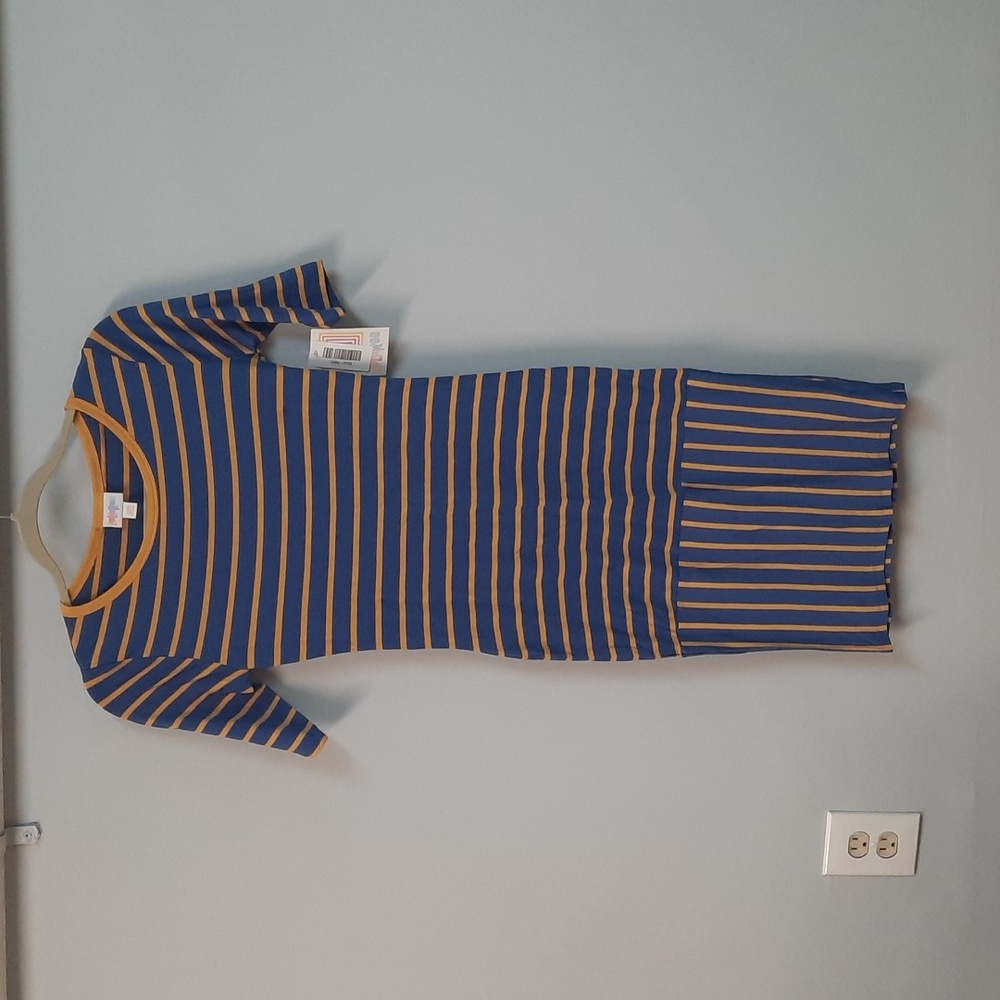 LuLaRoe Julia Striped Dress Size XXS